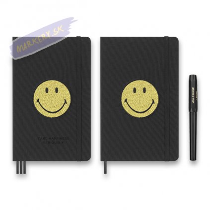 46284 1 sada moleskine smiley 3ks zapisnik skicar a pero