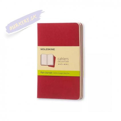 46401 sesity moleskine 3ks ciste cervene s