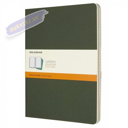 46425 3 sesity moleskine 3ks linkovane tmave zelene xl