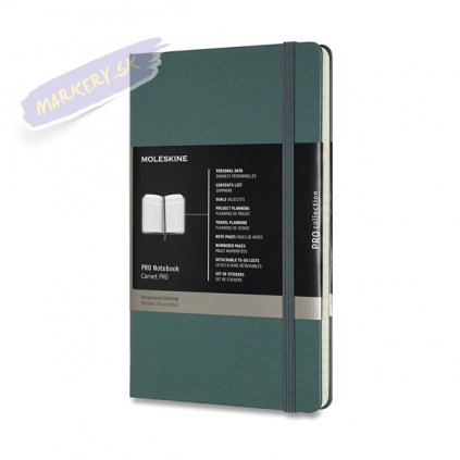 46506 skicar moleskine professional tvrdy tmave zelena l