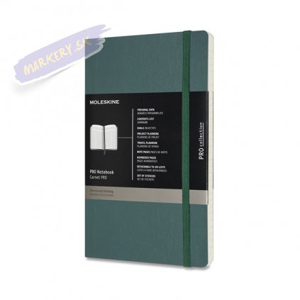 46521 skicar moleskine professional mekky tmave zelena l