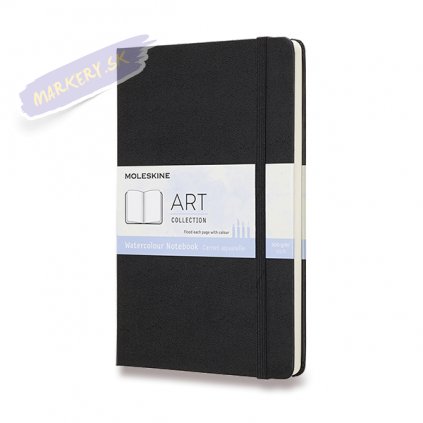 46596 skicar moleskine watercolour notebook cerny l