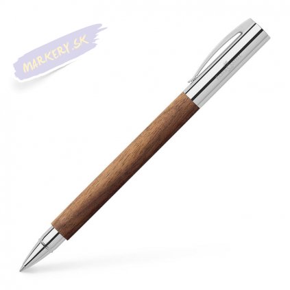 Ambition walnut wood rollerball, brown