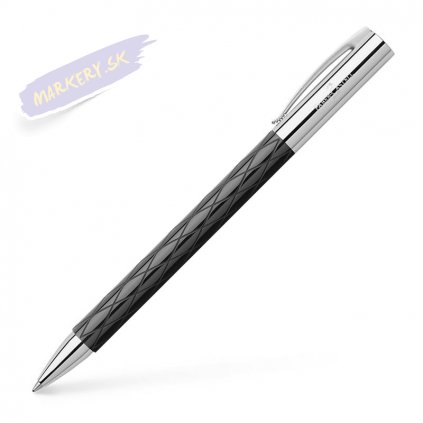 Ambition Rhombus twist ballpoint pen, B, black