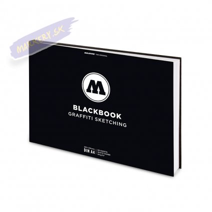 Skicar MOLOTOW Blackbook Graffiti A4 bielý, 68 listov horizontálny