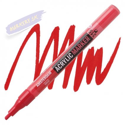 AMSTERDAM Acrylic Marker 2mm, 315 pyrrole red