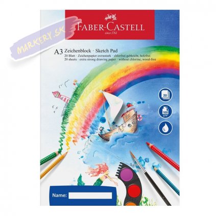 faber Drawing pad, A3, 20 sheets