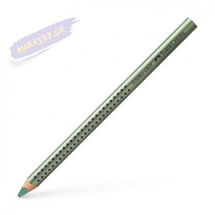 faber pastelka grip jumbo metalzelena