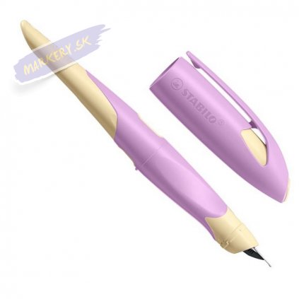 stabilo easybirdy ergonomischer schulfueller pastel edition softpink apricot m feder linkshaendig 2