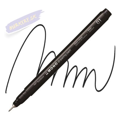 TOMBOW Fineliner MONO drawing pen 0,25mm, čierný