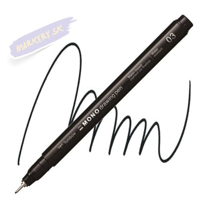 TOMBOW Fineliner MONO drawing pen 0,35mm, čierný