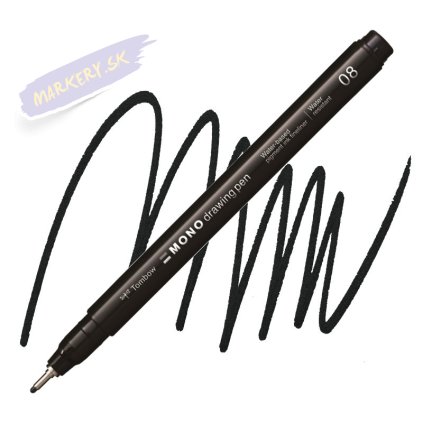 TOMBOW Fineliner MONO drawing pen 0,6mm, čierný