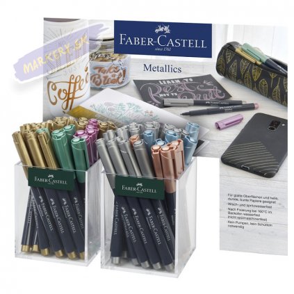 pol pl Pitt Artist Pen Kol Metaliczne 3X30 szt Display Faber Castell 96605 2