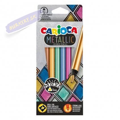 Pastelky CARIOCA Maxi metalické, 6ks