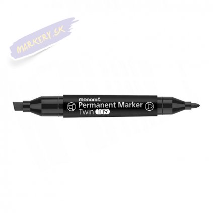 monami marker permanentny dwustronny twin czarny 2080153701