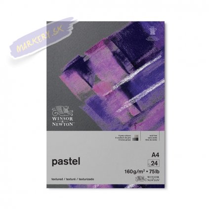 52681 blok winsor newton pastel paper grey a4 24 listu
