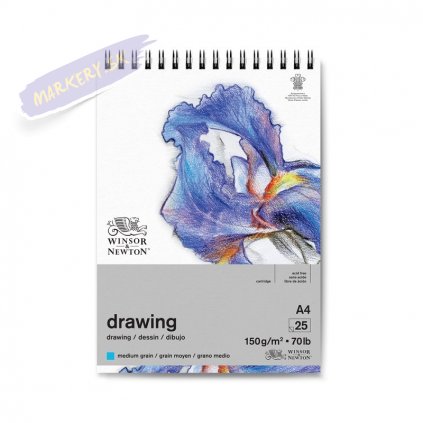 52714 skicar winsor newton drawing pad medium a4 25 listu
