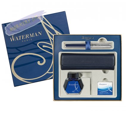 52618 3 plnici pero waterman exception se made in france deluxe blue ct v darkovem baleni prislusenstvi