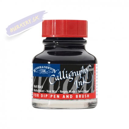 52804 1 kaligraficky inkoust winsor newton calligraphy ink 30ml matt black