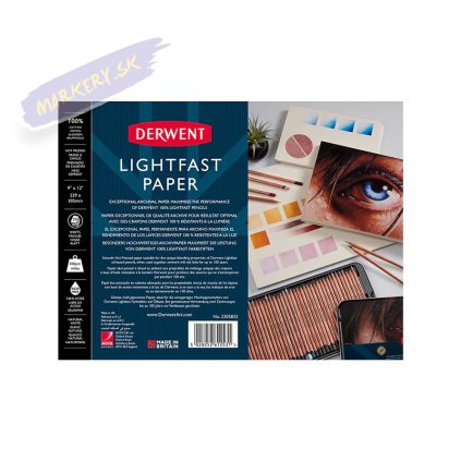 DW71364 Derwent Lightfast Paper Pad 9 x 12 P1