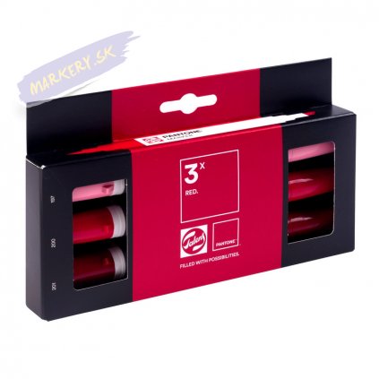 56304 pigmentove fixy pantone duo tip 3ks red