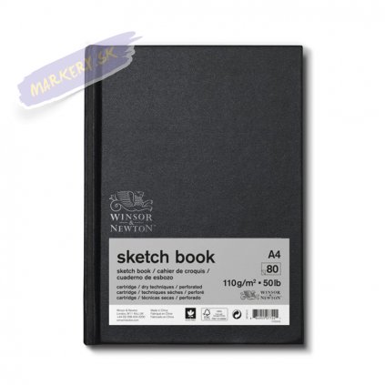 57018 2 skicar winsor newton sketch book a4 80 listu