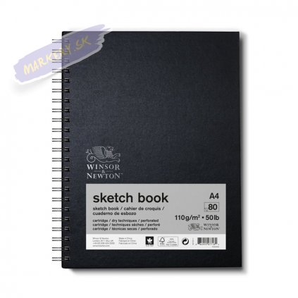 57024 2 skicar winsor newton sketch book spiral a4 80 listu