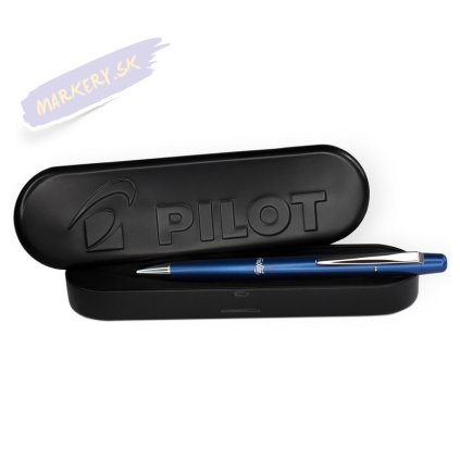 PILOT gumovacie FriXion Clicker Luxury 07, modrý v kovovej krabičke