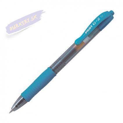 PILOT gélový roller G-2 Clicker 07, šedomodrý