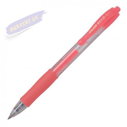 PILOT gélový roller G-2 Clicker 07, neónovo červený