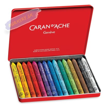 Voskové pastely Neocolor I CARAN D'ACHE, 15ks v kovovej krabičke