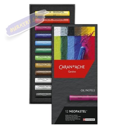 Olejové pastely Neopastel CARAN D'ACHE, 12ks