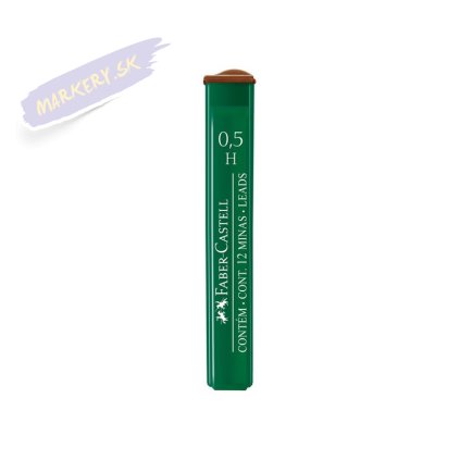 FABER-CASTELL náhradné tuhy do mikroceruzky Polymer 0,5mm H, 12ks
