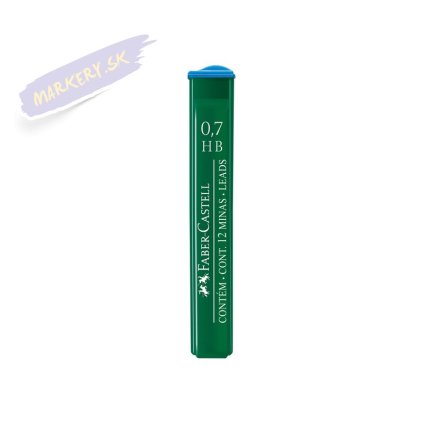 FABER-CASTELL náhradné tuhy do mikroceruzky Polymer 0,7mm HB, 12ks