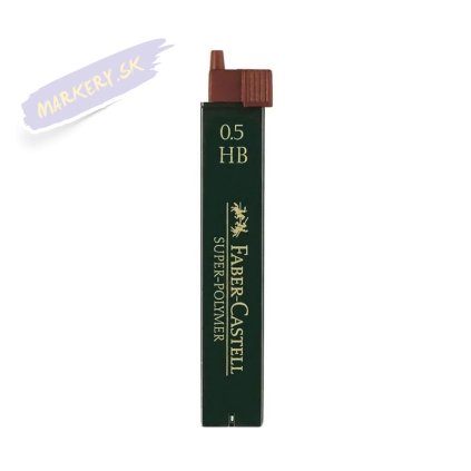 FABER-CASTELL náhradné tuhy do mikroceruzky Super Polymer 0,5mm HB, 12ks
