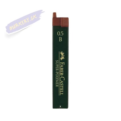 FABER-CASTELL náhradné tuhy do mikroceruzky Super Polymer 0,5mm B, 12ks