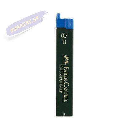 FABER-CASTELL náhradné tuhy do mikroceruzky Super Polymer 0,7mm B, 12ks