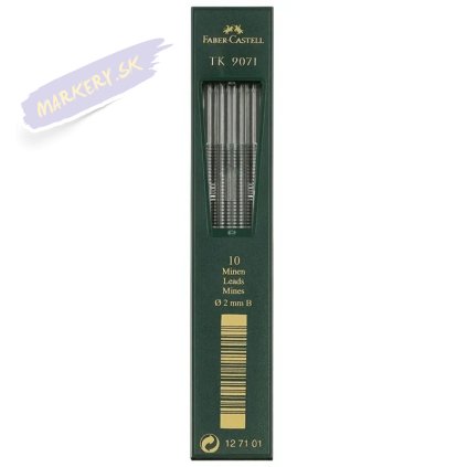 FABER-CASTELL náhradné tuhy do mechanickej ceruzky TK 9071 2,0mm B, 10ks