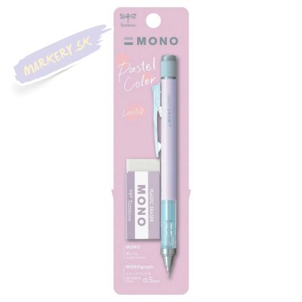 TOMBOW mikroceruzka MONO Graph Pastel 0,5mm, Lavender + guma