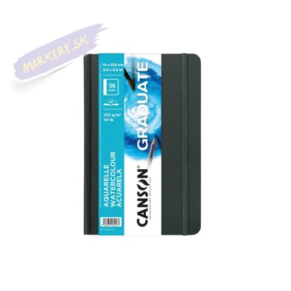 Skicár CANSON Graduate Aquarelle A5, 28 listov 250g