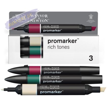 884955097250 W&N PROMARKER 3 RICH TONES SET 884955097250 [DHI] (For Presentations)
