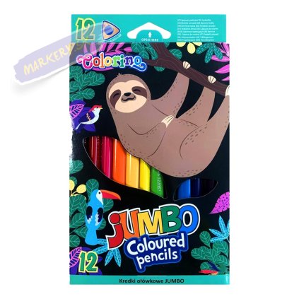 COLORINO pastelky trojhranné Wildkid Jumbo, 12ks