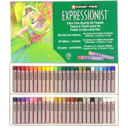 Olejové pastely SAKURA Expressionist, 50 ks