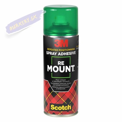 Lepidlo v spreji 3M Re Mount snímateľné, 400ml