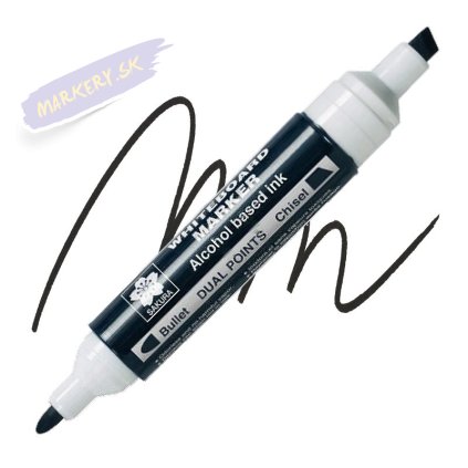 Popisovač na tabule SAKURA Whiteboard obojstranný, čierný