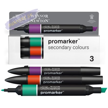 884955097267 W&N PROMARKER 3 SECONDARY COLOURS SET 884955097267 [DHI] (For Office Print)