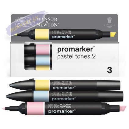 884955097229 W&N PROMARKER 3 PASTEL TONES 2 SET 884955097229 [DHI] (For Office Print)