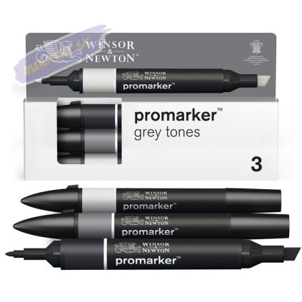 884955097199 W&N PROMARKER 3 GREY TONES SET 884955097199 [DHI] (For Office Print)