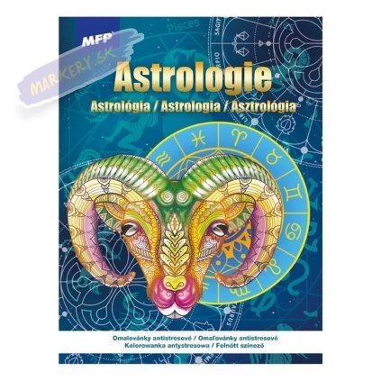 Omaľovánky antistresové Astrológia, A4 32 listov