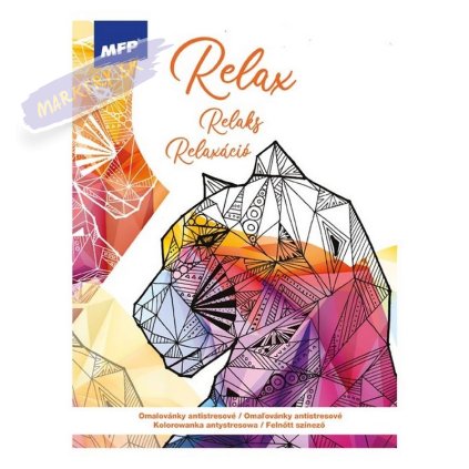 Omaľovánky antistresové Relax, A4 32 listov